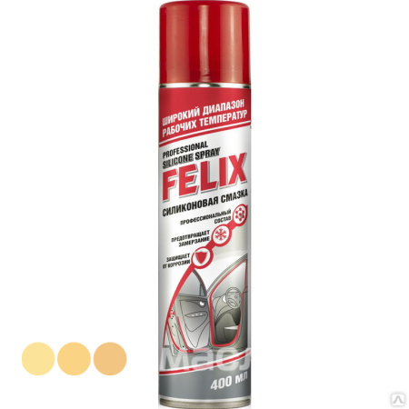 Силиконовая смазка FELIX  400мл. (аэрозоль) /кор.12шт./